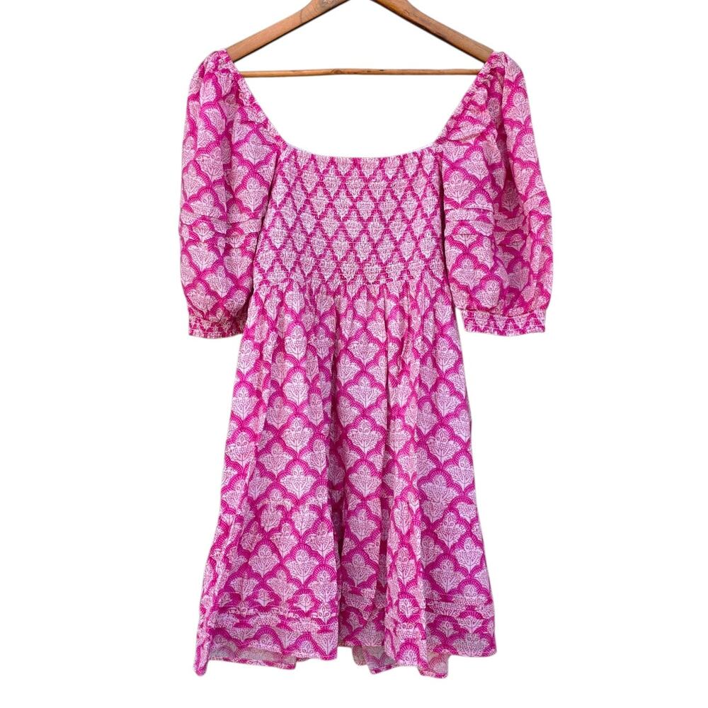 Roller Rabbit Jemina Ren Dress Dusty Rose Floral Size M - Picture 4 of 9